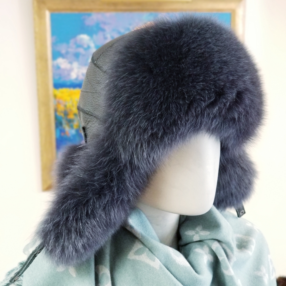 $479 Real Fox Fur Trooper Hat